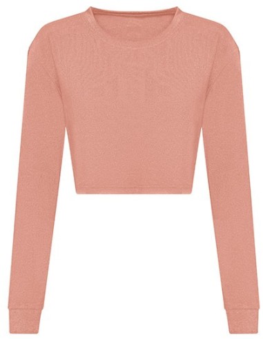 A-JT016-Womens Long Sleeve Cropped T